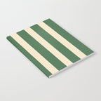 Simple Stripes Pattern - Deep Green Notebook Gallery Image 2