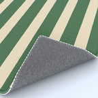 Simple Stripes Pattern - Deep Green Rug Gallery Image 4