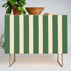 Simple Stripes Pattern - Deep Green Credenza Gallery Image 1