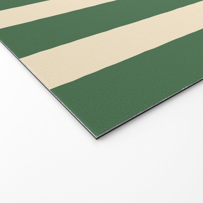 Simple Stripes Pattern - Deep Green Welcome Mat Gallery Image 2