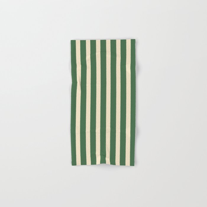 Simple Stripes Pattern - Deep Green Bath Towel Gallery Image 1