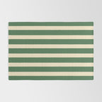 Simple Stripes Pattern - Deep Green Rug Gallery Image 2