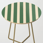Simple Stripes Pattern - Deep Green Side Table Gallery Image 2