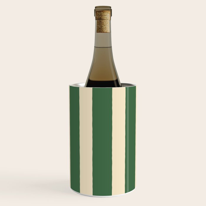 Simple Stripes Pattern - Deep Green Wine Chiller Gallery Image 1
