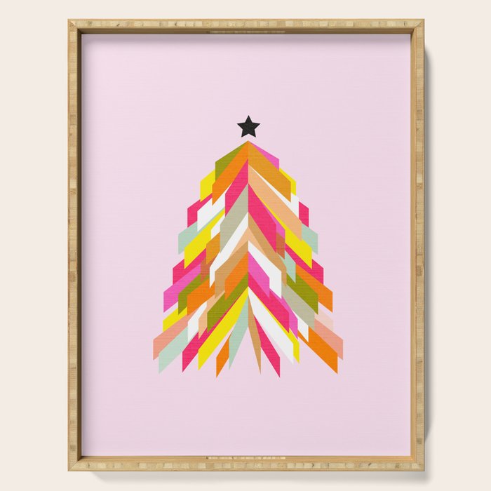 Rainbow Christmas Tree Serving Tray Gallery Image 1