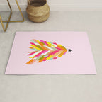 Rainbow Christmas Tree Rug Gallery Image 1