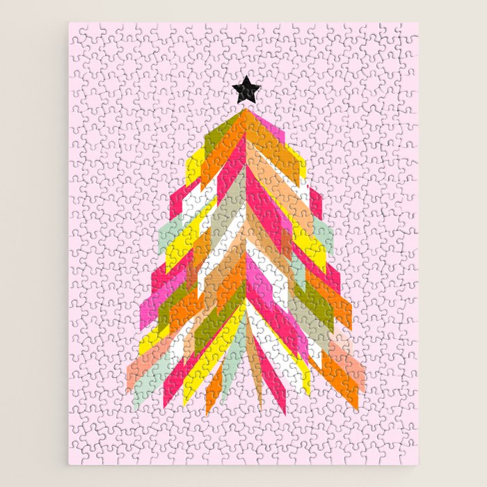 Rainbow Christmas Tree Jigsaw Puzzle Gallery Image 1