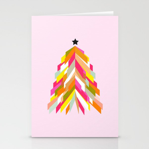 Rainbow Christmas Tree Stationery Card Gallery Image 1