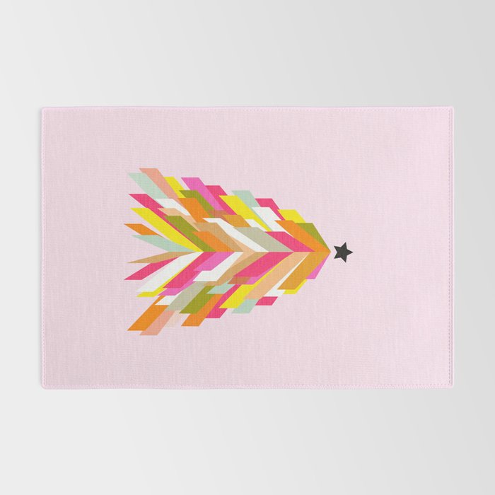 Rainbow Christmas Tree Rug Gallery Image 2