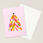 Rainbow Christmas Tree Stationery Card Gallery Image 2