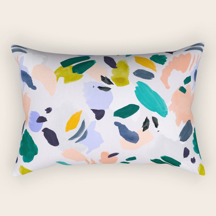 TERRAZZO BRUSHSTROKES Rectangular Pillow Gallery Image 2