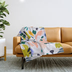 TERRAZZO BRUSHSTROKES Throw Blanket Gallery Image 1