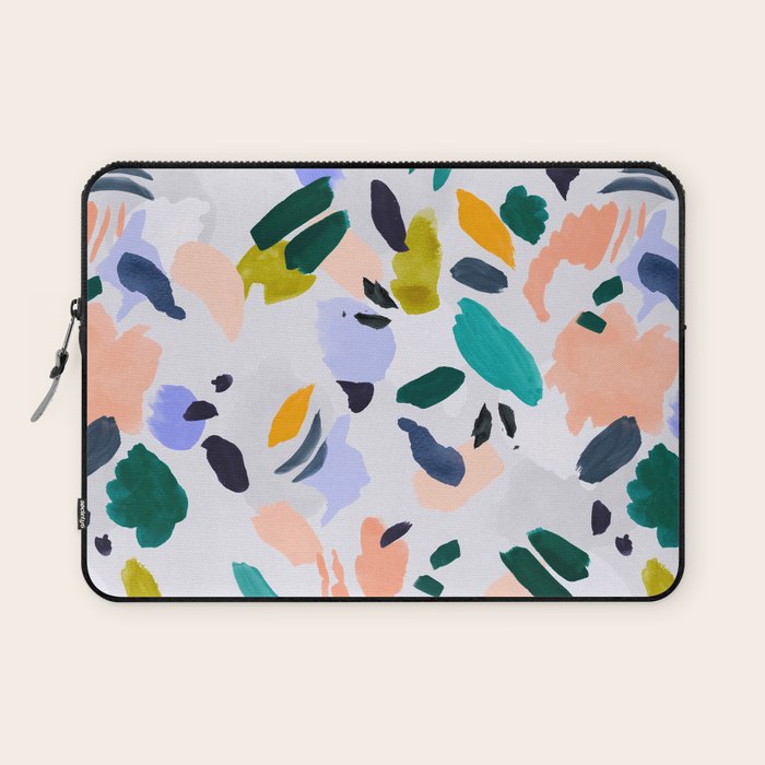 TERRAZZO BRUSHSTROKES Laptop Sleeve Gallery Image 1
