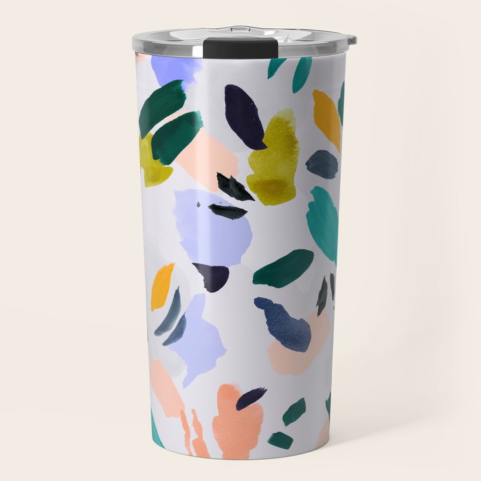 TERRAZZO BRUSHSTROKES Travel Mug Gallery Image 1