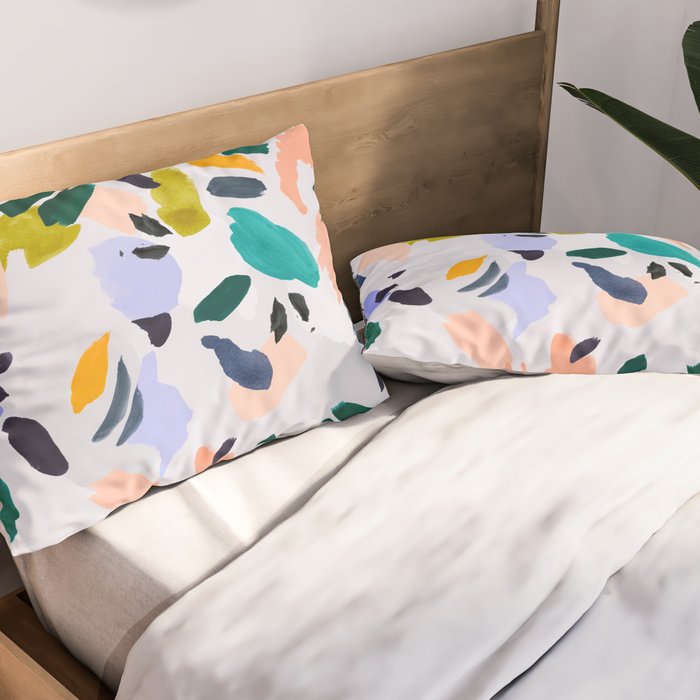 TERRAZZO BRUSHSTROKES Pillow Sham Gallery Image 2