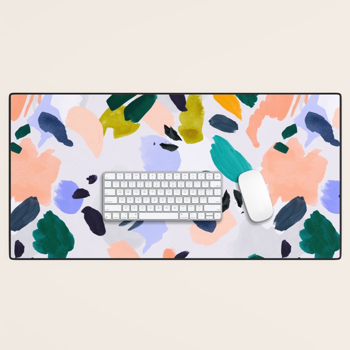 TERRAZZO BRUSHSTROKES Desk Mat Gallery Image 1