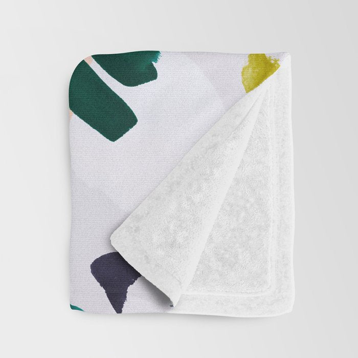 TERRAZZO BRUSHSTROKES Throw Blanket Gallery Image 3