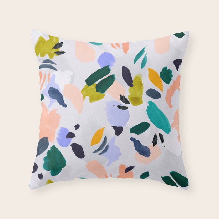 TERRAZZO BRUSHSTROKES Throw Pillow Gallery Image 6