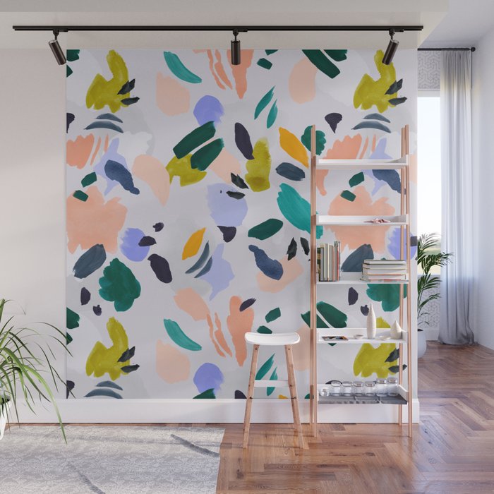 TERRAZZO BRUSHSTROKES Wall Mural Gallery Image 1