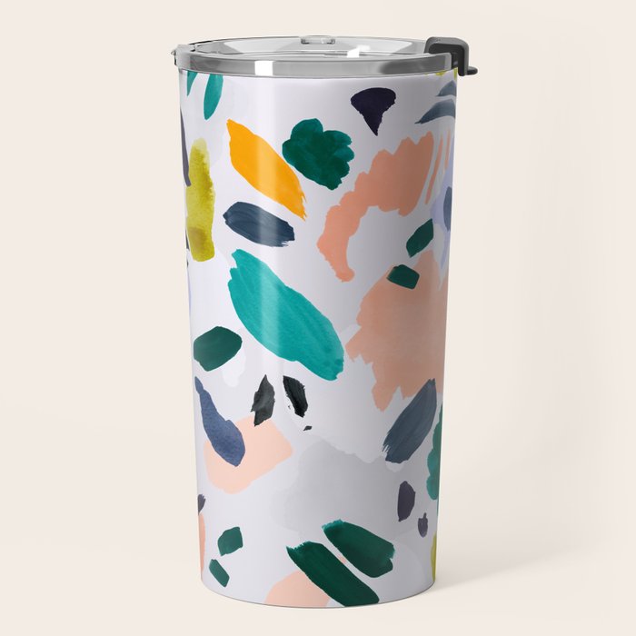 TERRAZZO BRUSHSTROKES Travel Mug Gallery Image 2