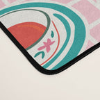 Retro hand drawn coffee tea cup pattern Desk Mat Gallery Image 4