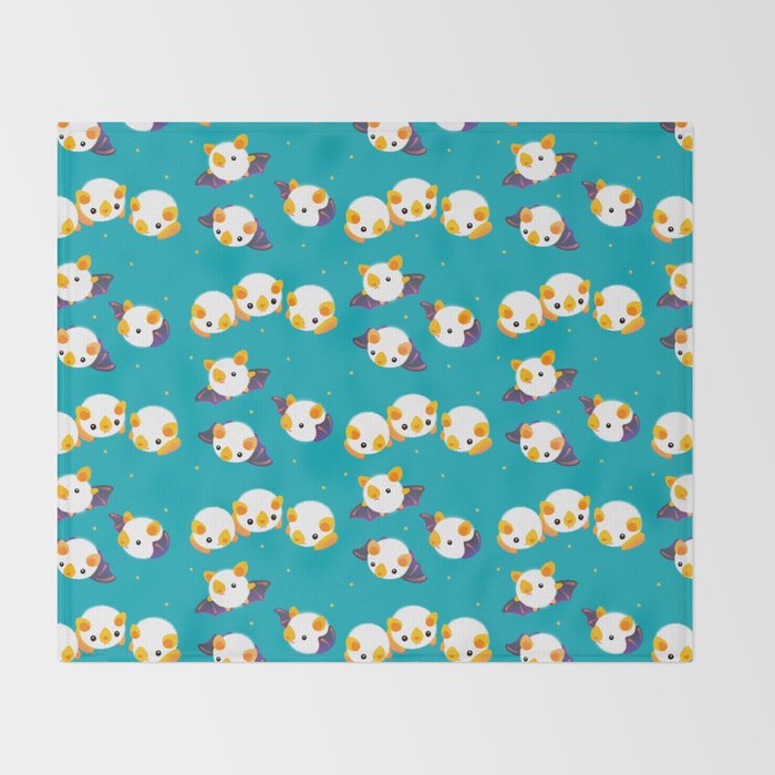 Honduran white bat (Flying mochi) Throw Blanket Gallery Image 2