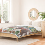 Christmas Dogs in the City Park Duvet Cover Gallery Image 2
