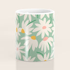 Spring daisies - green Coffee Mug Gallery Image 4
