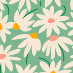 Spring daisies - green Coffee Mug Gallery Image 2