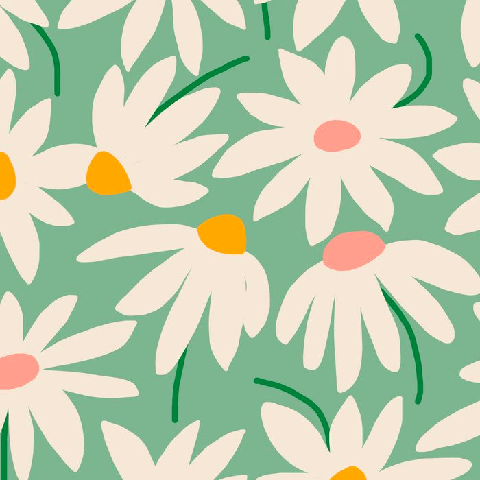 Spring daisies - green Coffee Mug Gallery Image 2