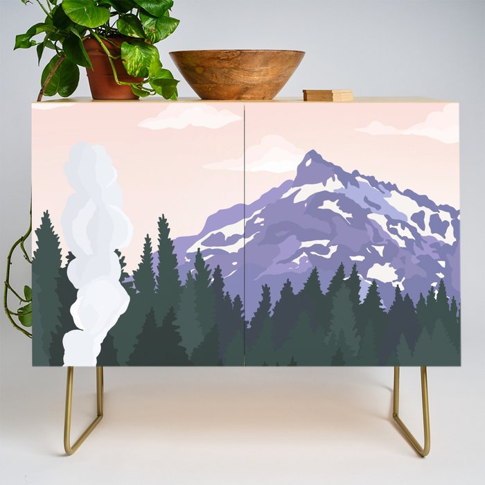 Yellowstone National Park Credenza Gallery Image 1