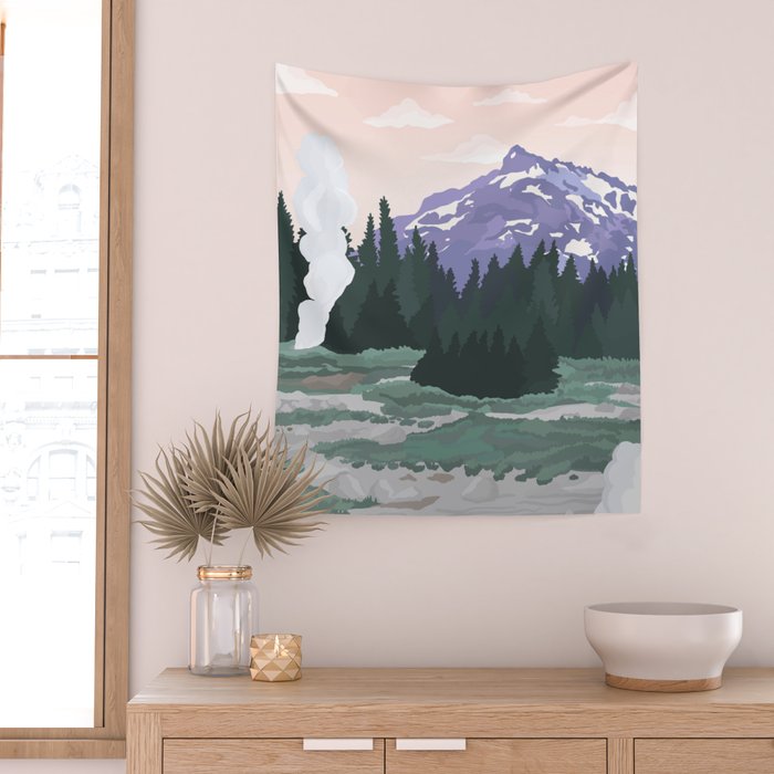 Yellowstone National Park Wall Tapestry Gallery Image 2