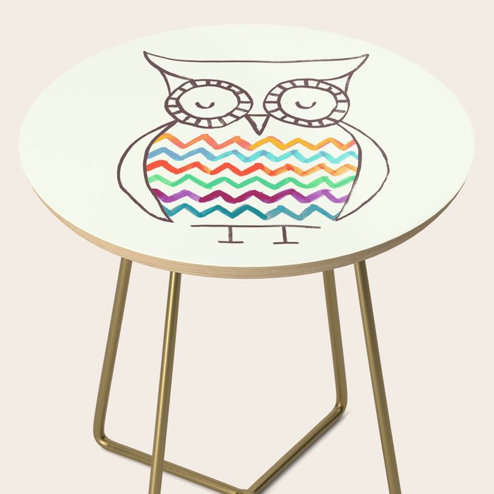 Chevron Owl Side Table Gallery Image 2