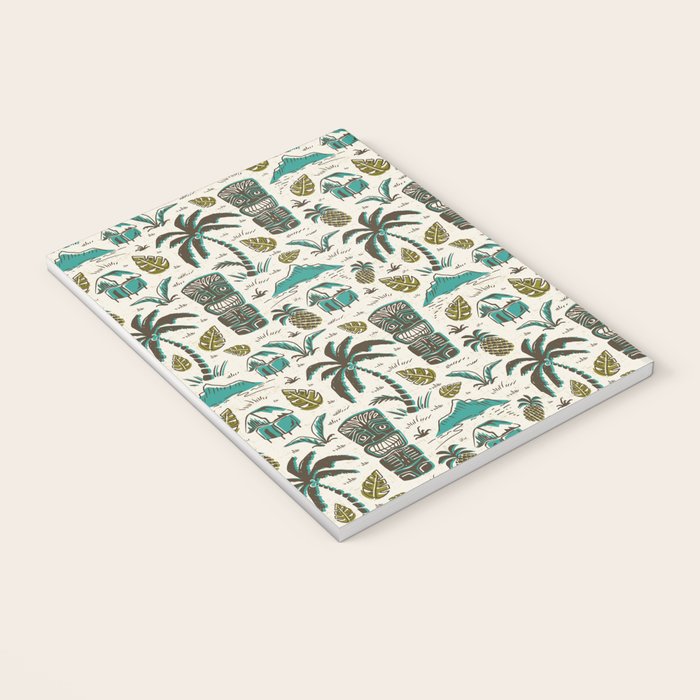 Tiki Party - Ivory Aqua Notebook Gallery Image 3
