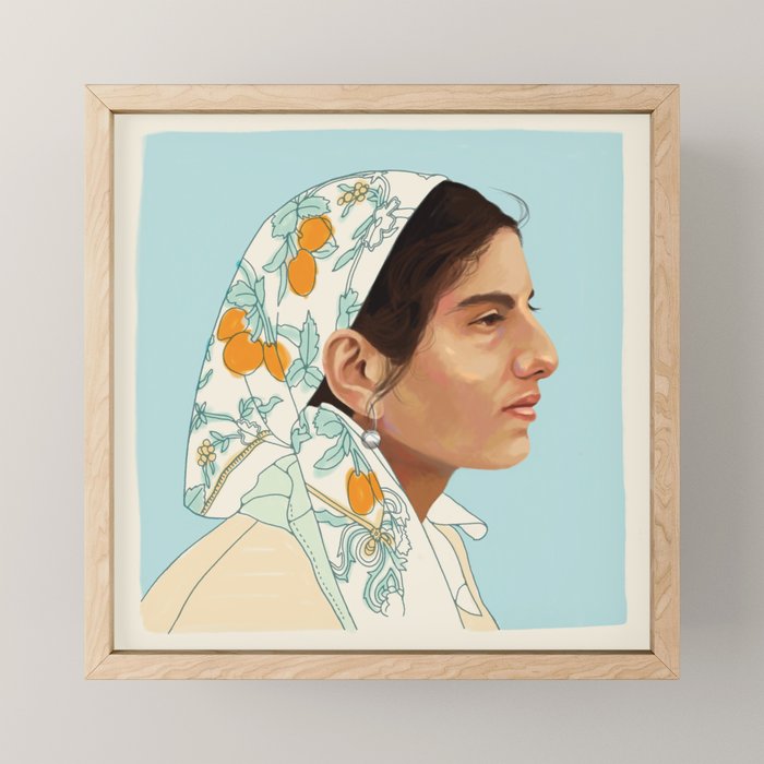 Citrus Woman Mini Art Print Gallery Image 1