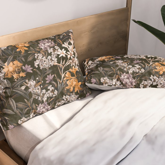 Dark Garden Pillow Sham Gallery Image 2