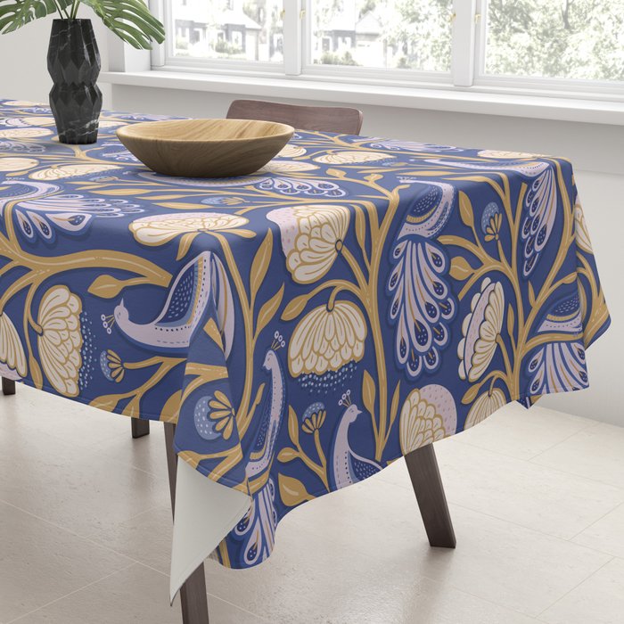 Peacock Dreams - Amethyst Tablecloth Gallery Image 3