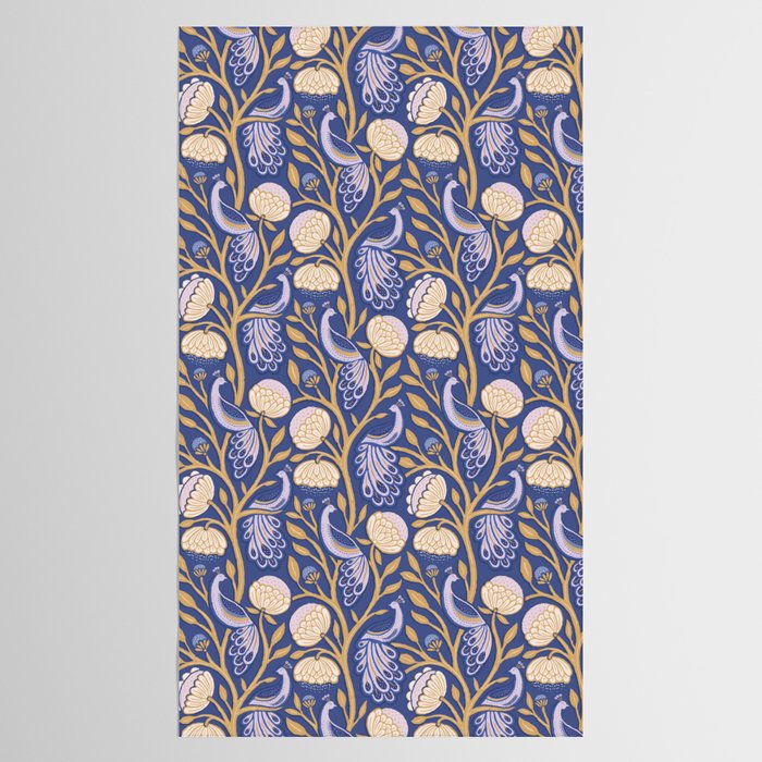 Peacock Dreams - Amethyst Tablecloth Gallery Image 2