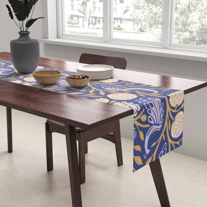 Peacock Dreams - Amethyst Table Runner Gallery Image 2