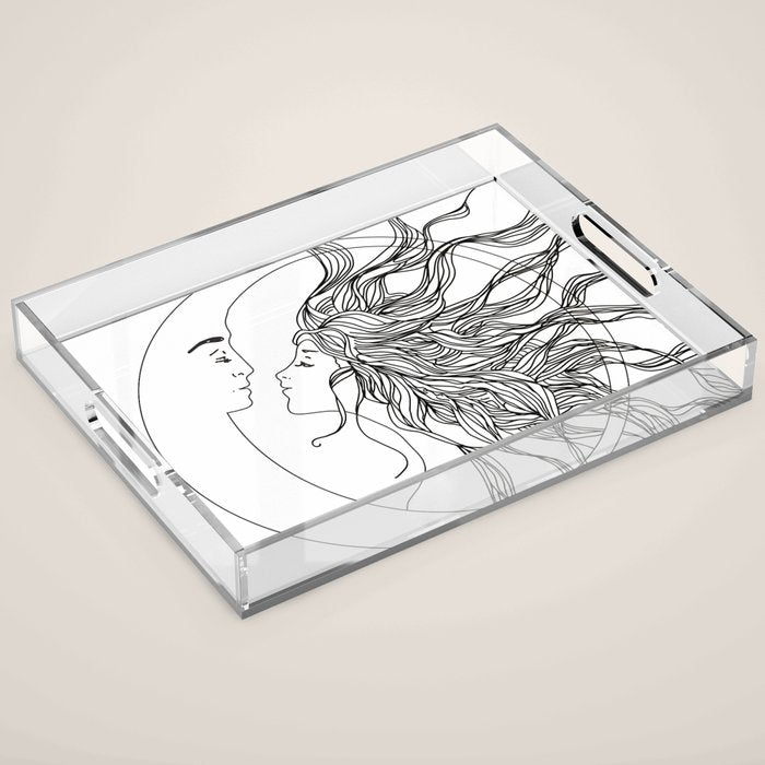 Sun and Moon II Acrylic Tray Gallery Image 1