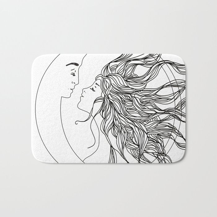 Sun and Moon II Bath Mat Gallery Image 1