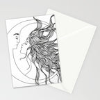 Sun and Moon II Stationery Card Gallery Image 2