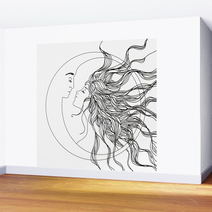 Sun and Moon II Wall Mural Gallery Image 2