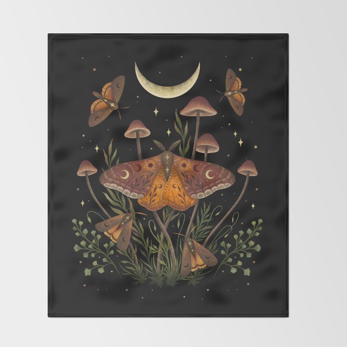 Autumn Light Underwing Throw Blanket Gallery Image 2