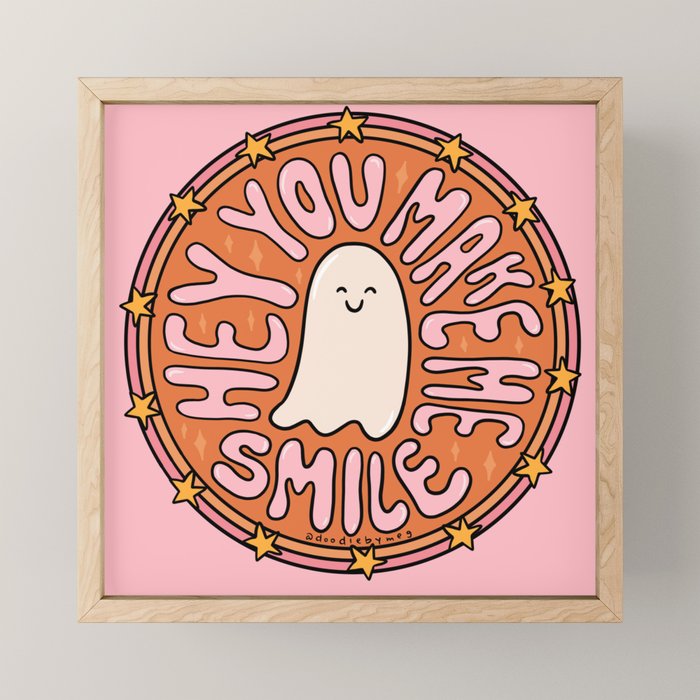 You Make Me Smile Mini Art Print Gallery Image 1