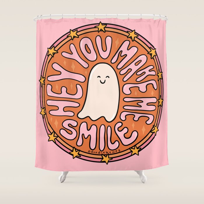 You Make Me Smile Shower Curtain Gallery Image 1
