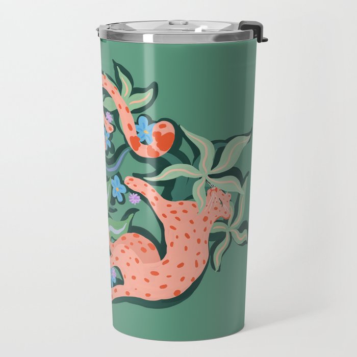 Wild Blush Cheetahs Travel Mug Gallery Image 2