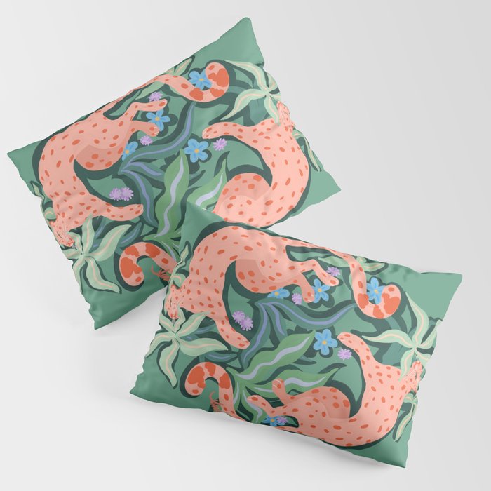 Wild Blush Cheetahs Pillow Sham Gallery Image 3