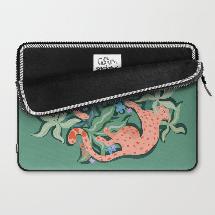 Wild Blush Cheetahs Laptop Sleeve Gallery Image 2