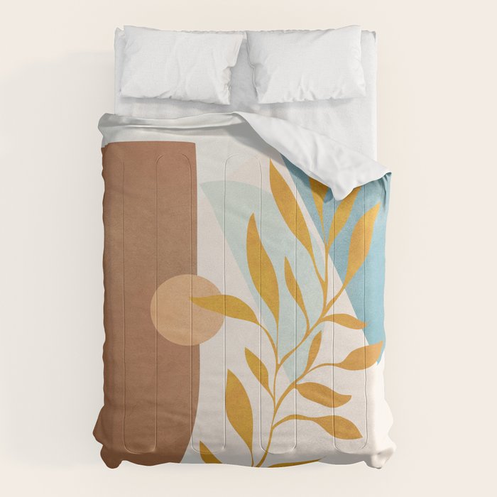 Soft Abstract Shapes 01 Comforter Gallery Image 1